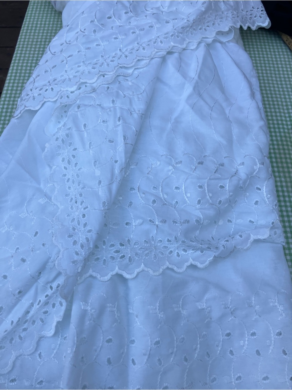 Eyelet Twin bed skirt by Dan River USA